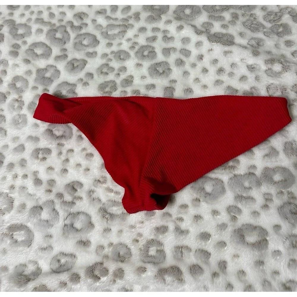 Frankie’s bikinis red bikini bottoms